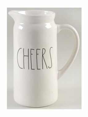 NEW Rae Dunn White Ceramic Pitcher CHEERS
Kitchen Home Decor Farmhouse
